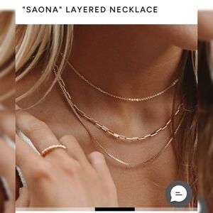 Saona Gold Layered Necklace